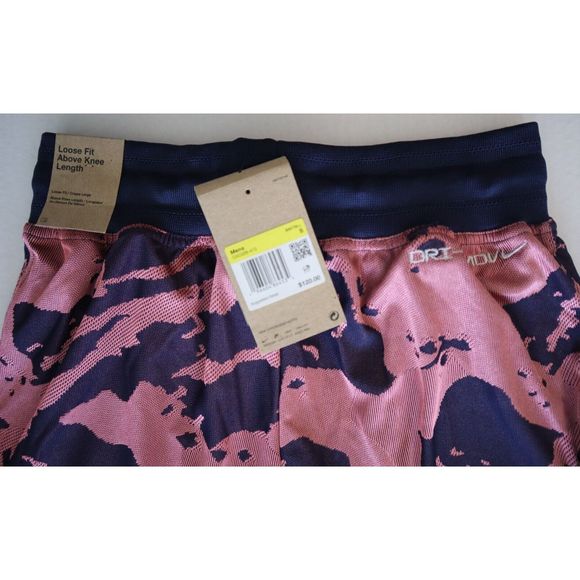 Nike DX0329-410 Men's Sz S Navy/Sea Coral Dri-Fit ADV 8" Basketball Shorts - Picture 5 of 11